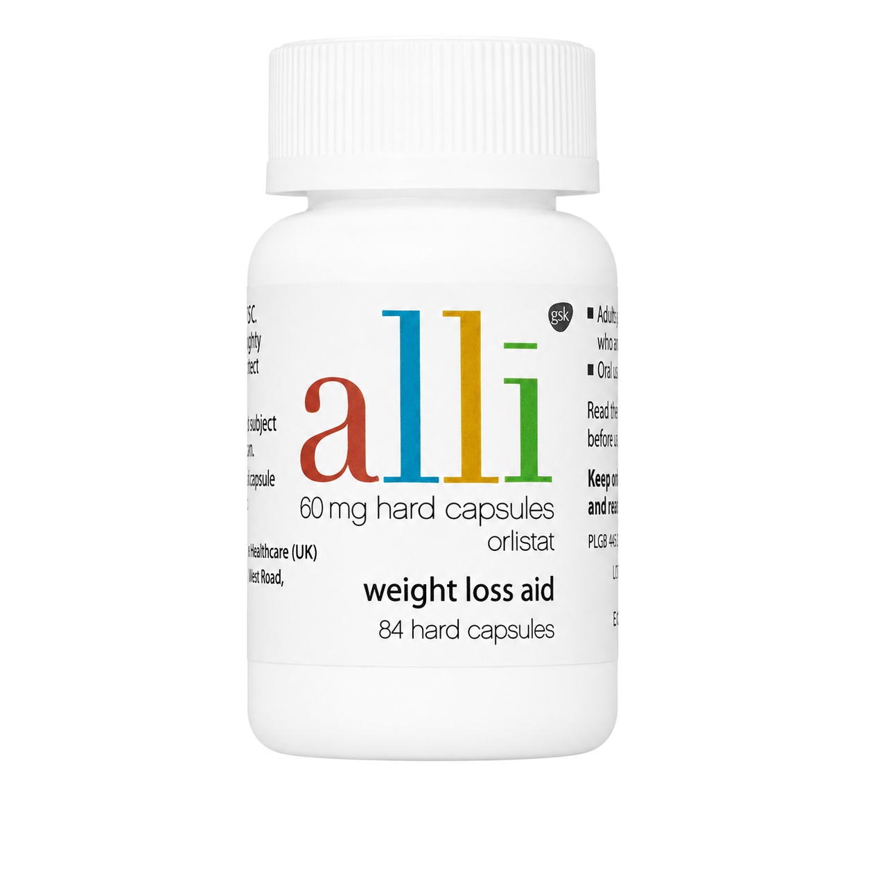 alli 60 mg Hartkapseln, Orlistat-Abnehmhilfe, 84 Kapseln